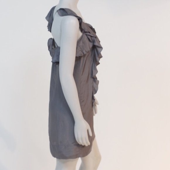 Banana Republic Grey Slip Dress Small EUC - Picture 3 of 4